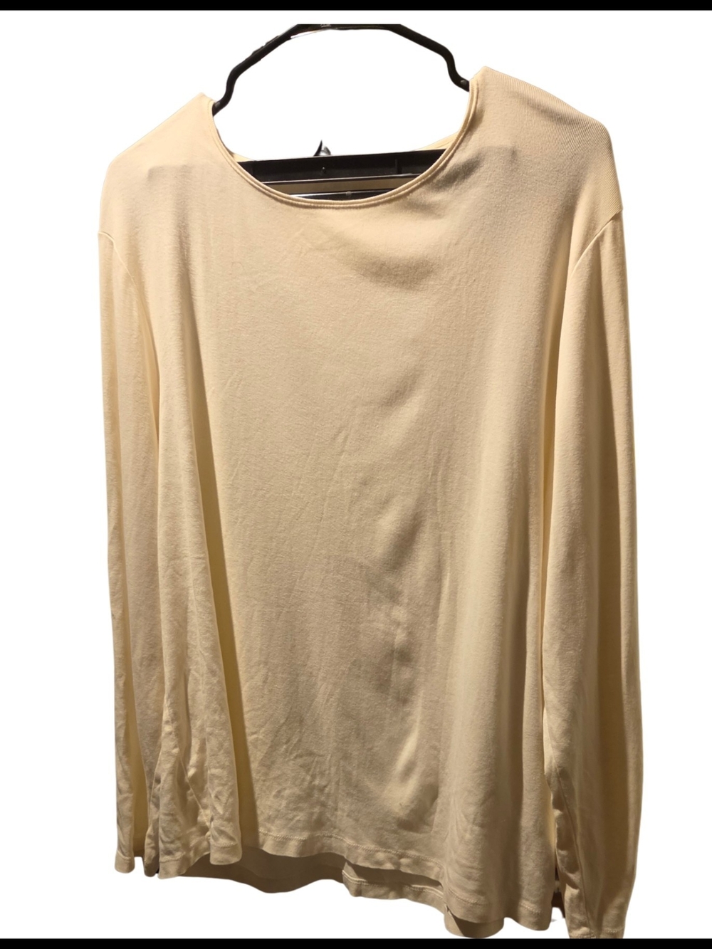 Classic Women's Long Sleeve Crewneck Sweater - Cream